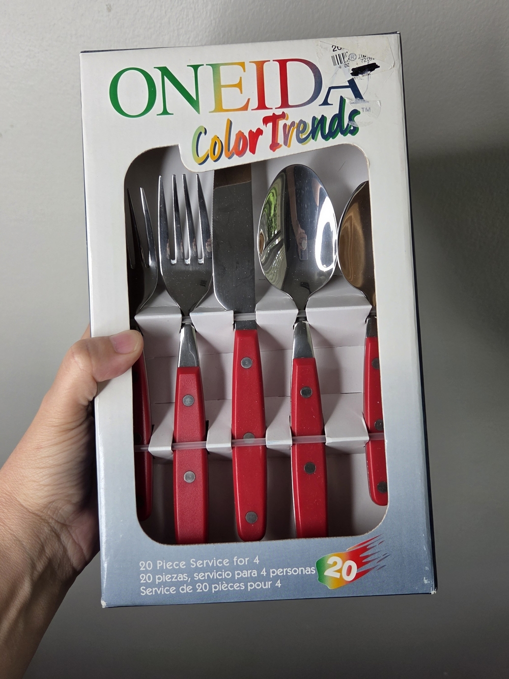 Oneida Color Trends 20-Piece Red Flatware Set - Service for 4
